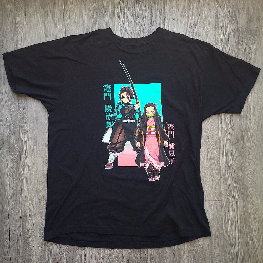 Black Demon Slayer  t-shirt, size XL